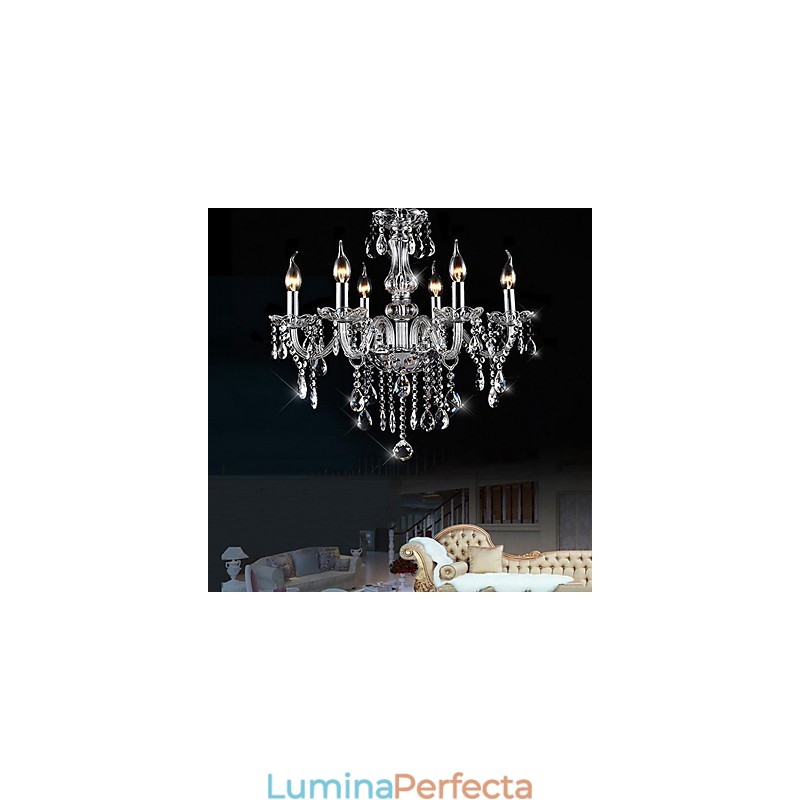 Candelabru din cristal galvanizat, clasic, clasic, de epocă