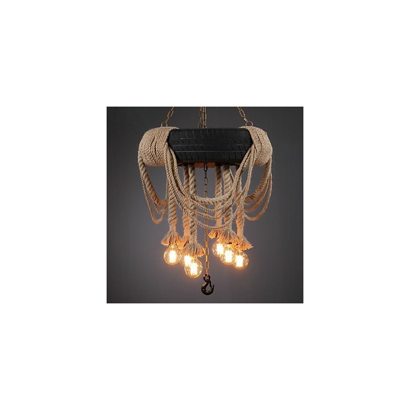 Lampă suspendată din plastic cu pictură vintage