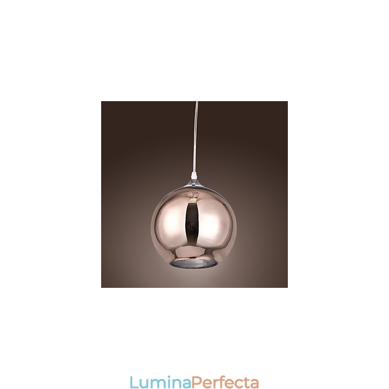 60 Lampă suspendată din metal galvanizat Glob modern și contemporan