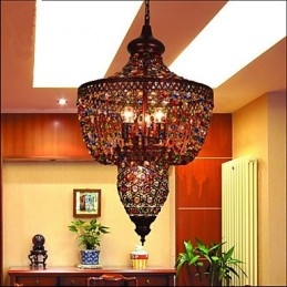 Lampă de cristal de culoare mediteraneană Lumină neagră din Asia de Sud-Est