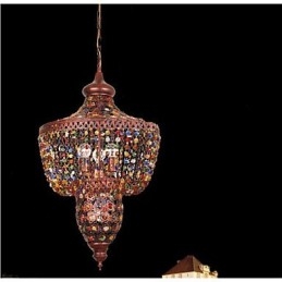 Lampă de cristal de culoare mediteraneană Lumină neagră din Asia de Sud-Est
