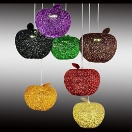 Candelabru din aluminiu țesut cu lampă cu șapte capete Apple