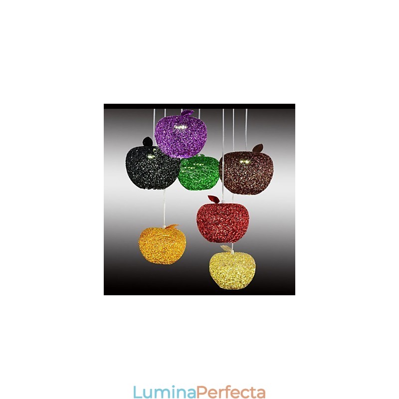 Candelabru din aluminiu țesut cu lampă cu șapte capete Apple