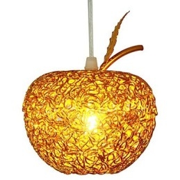 Candelabru din aluminiu țesut cu lampă cu șapte capete Apple