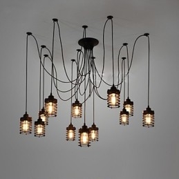Vintage Edison Multiple Ajustable DIY Plafoniera Lumină Pendant Iluminat Candelabru Modern Chic Industrial Dining