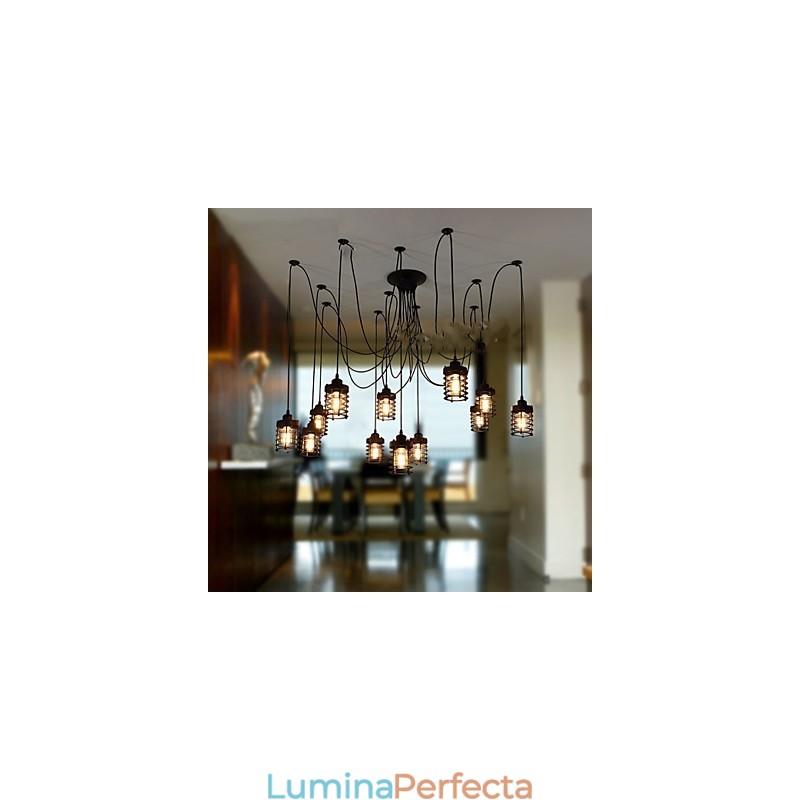 Vintage Edison Multiple Ajustable DIY Plafoniera Lumină Pendant Iluminat Candelabru Modern Chic Industrial Dining