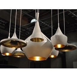 Lampă suspendată din metal cu pictură în stil mini