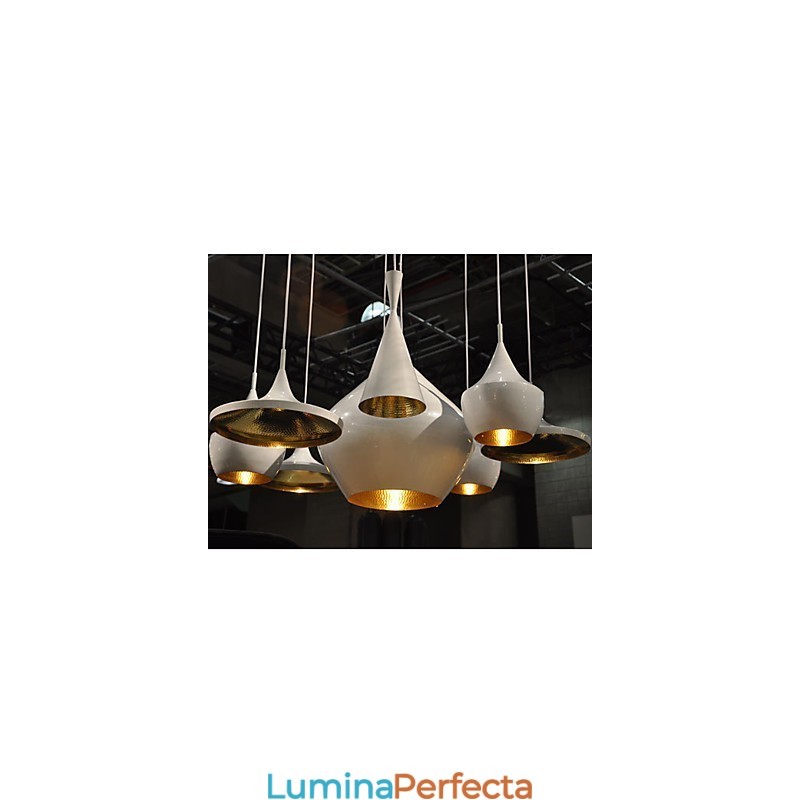 Lampă suspendată din metal cu pictură în stil mini