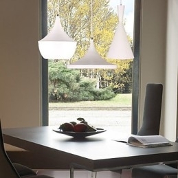 Lampă suspendată din metal cu pictură în stil mini