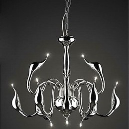 Candelabru din metal galvanizat în stil lumânare modern și contemporan