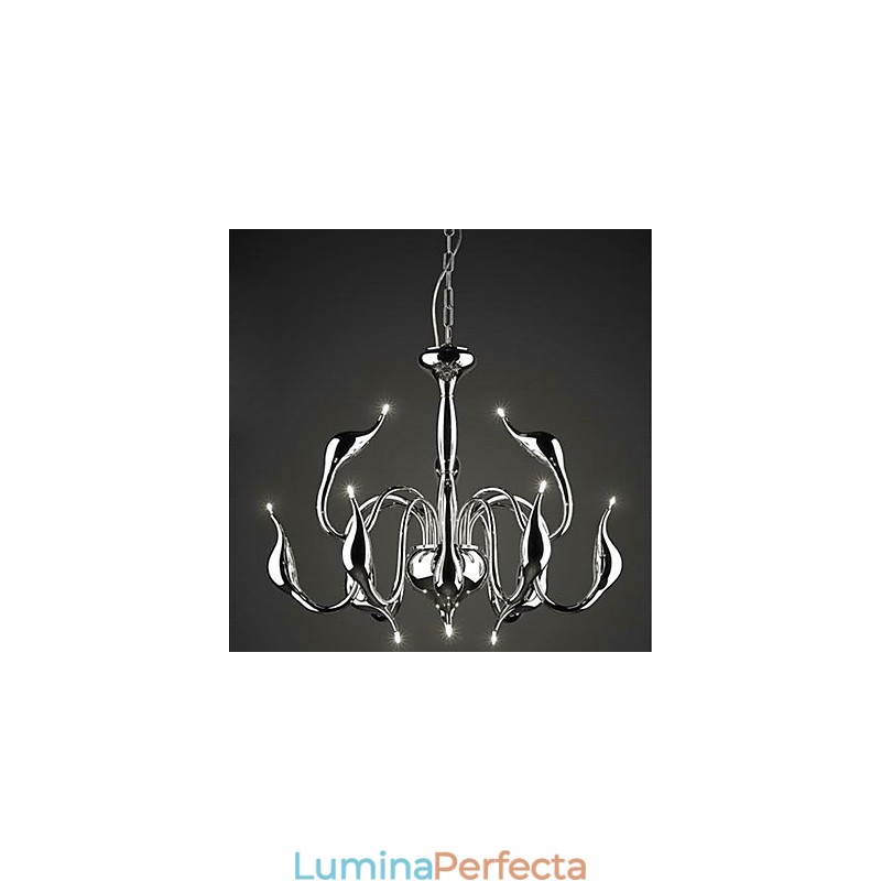 Candelabru din metal galvanizat în stil lumânare modern și contemporan