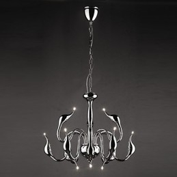 Candelabru din metal galvanizat în stil lumânare modern și contemporan