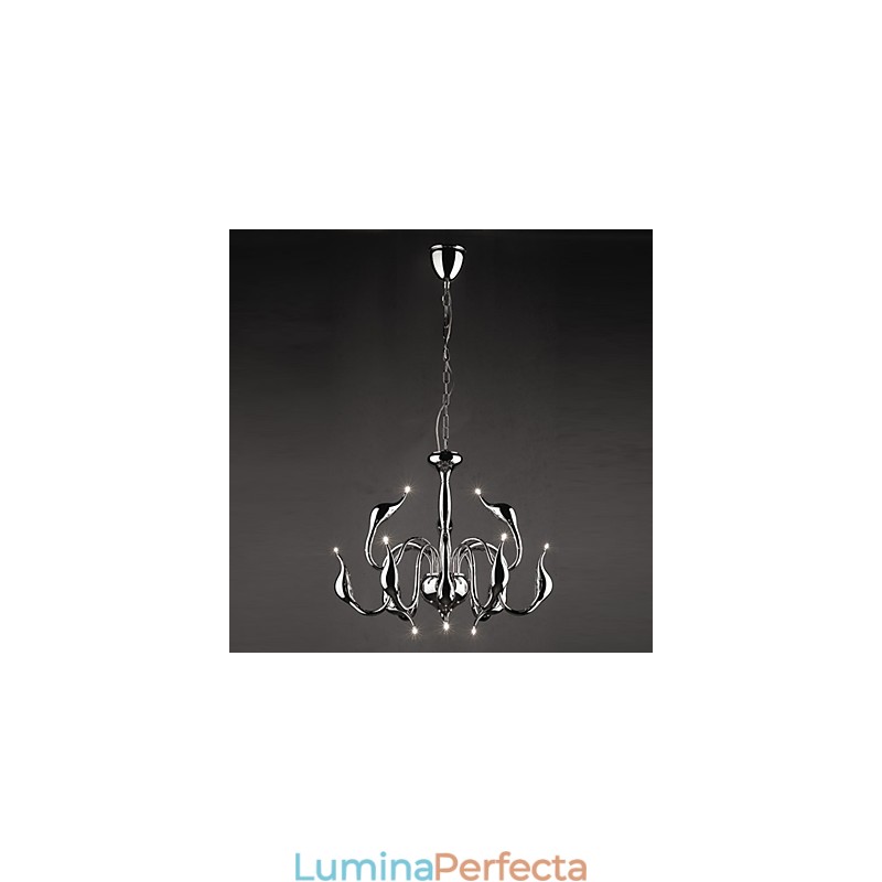 Candelabru din metal galvanizat în stil lumânare modern și contemporan