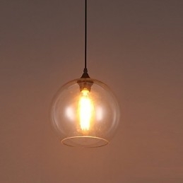Creative Nordic Contracted Rural Glass Ball DropLight cu un singur cap