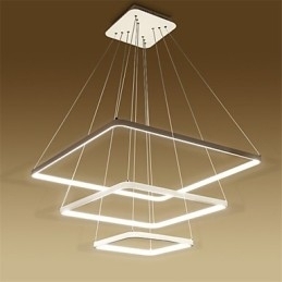 Lampă suspendată cu design modern, trei inele