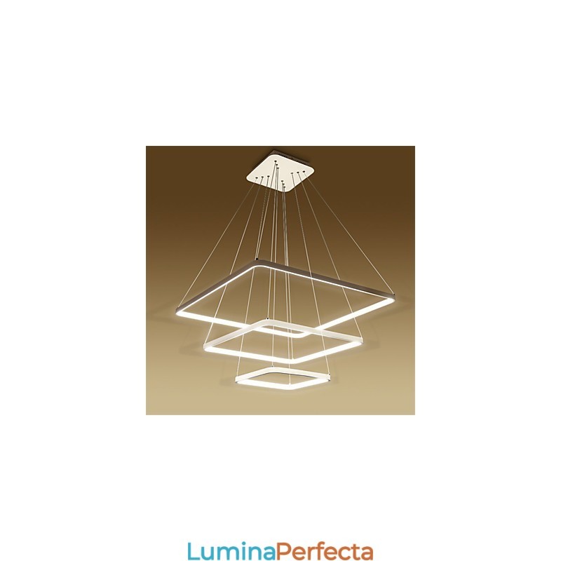Lampă suspendată cu design modern, trei inele