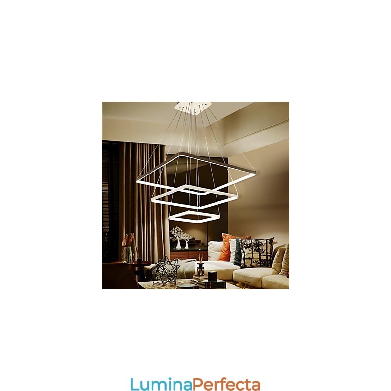 Lampă suspendată cu design modern, trei inele