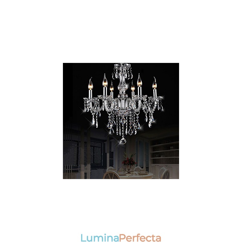 Candelabru din cristal galvanizat, clasic, clasic, de epocă