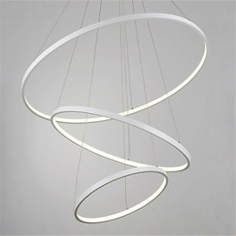 Lampă suspendată cu design modern, trei inele