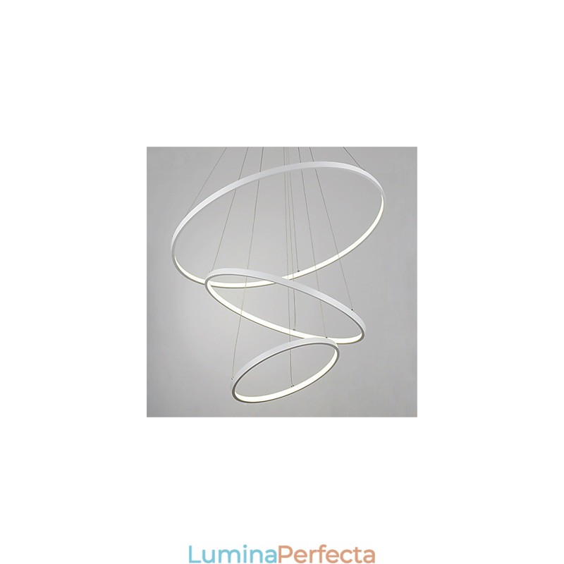 Lampă suspendată cu design modern, trei inele
