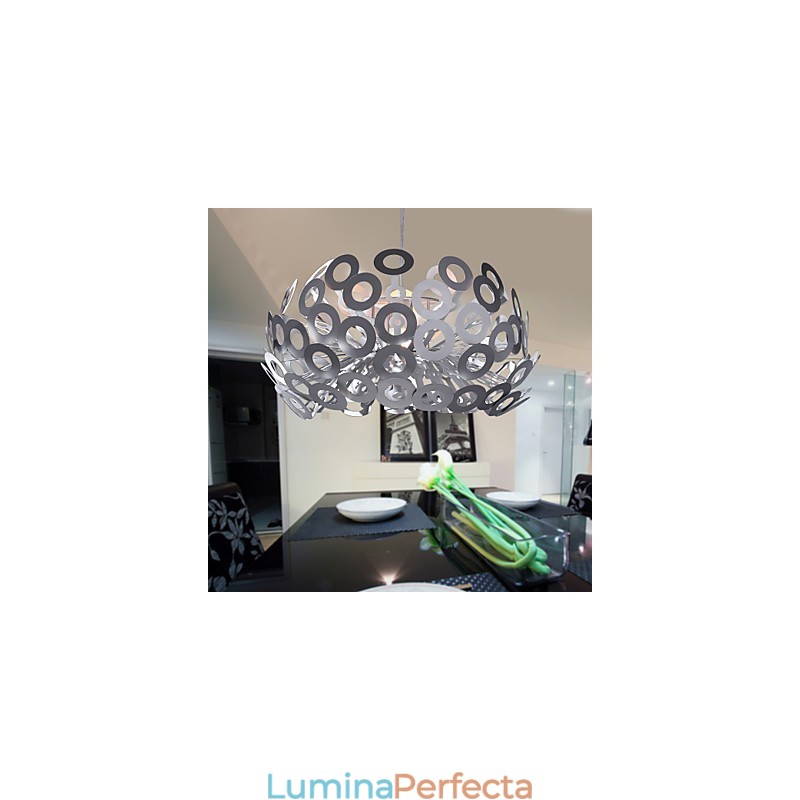 Lampă modernă suspendată în cerc Prezentat abajur