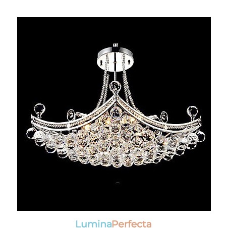 Lampă suspendată metalică galvanizată, modernă și contemporană Lampă suspendată metalică galvanizată, modernă și contemporană