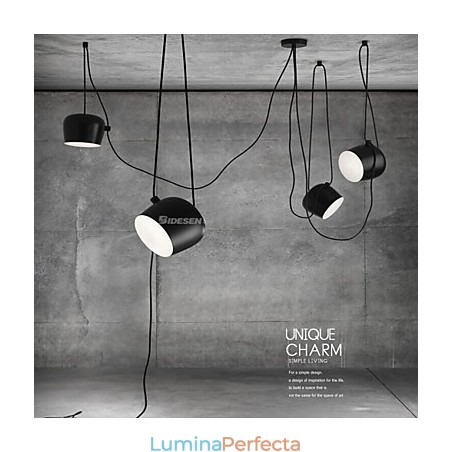 Lampă suspendată din metal cu pictură modernă contemporană Lampă suspendată din metal cu pictură modernă contemporană