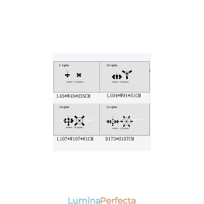 Candelabru 5 Lumini Sticla Bile Lumini Retro Exterior Garaj Metal