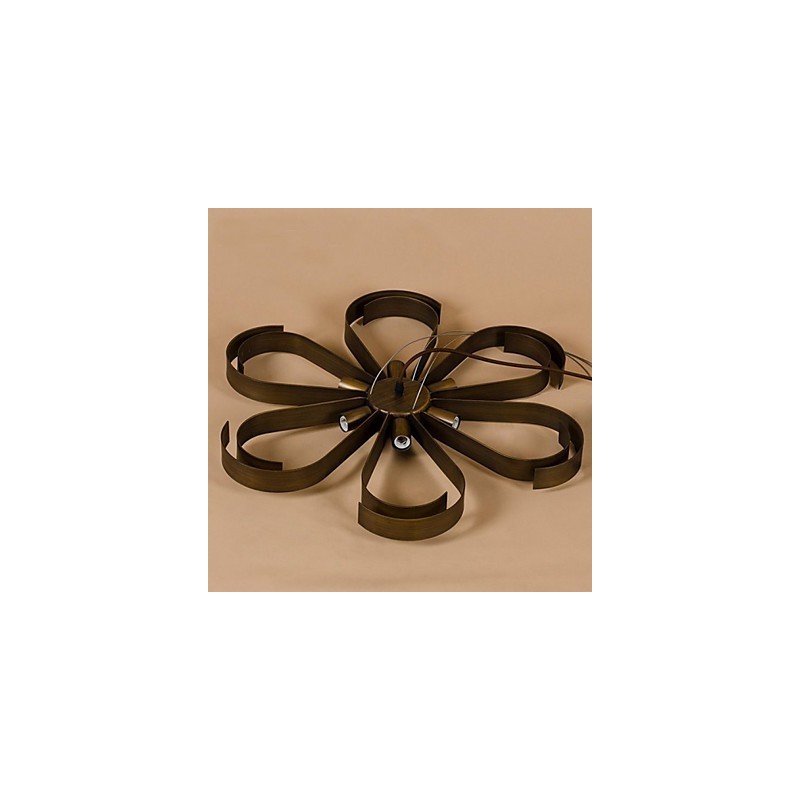 American Country Iron Industrial Wind flower Lampă suspendată