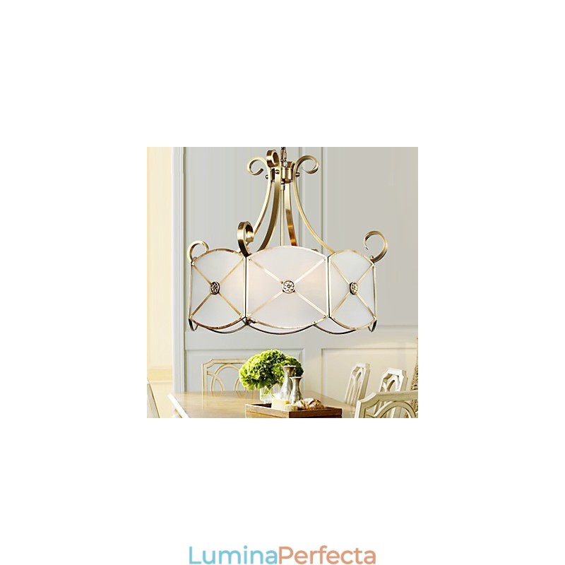 Familie de plafoniere din cupru cu design decorativ modern și contemporan