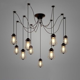 Vintage Edison Multiple Ajustable DIY Plafoniera Lumină Pendant Iluminat Candelabru Modern Chic Industrial Dining