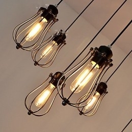 Vintage Edison Multiple Ajustable DIY Plafoniera Lumină Pendant Iluminat Candelabru Modern Chic Industrial Dining