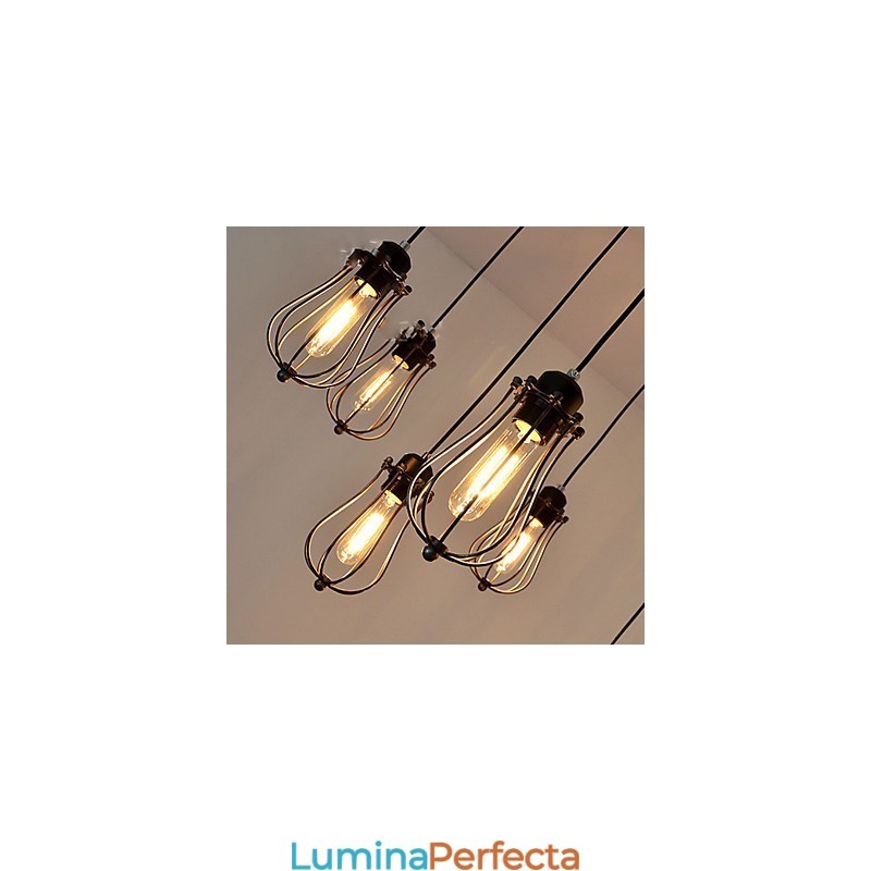 Vintage Edison Multiple Ajustable DIY Plafoniera Lumină Pendant Iluminat Candelabru Modern Chic Industrial Dining