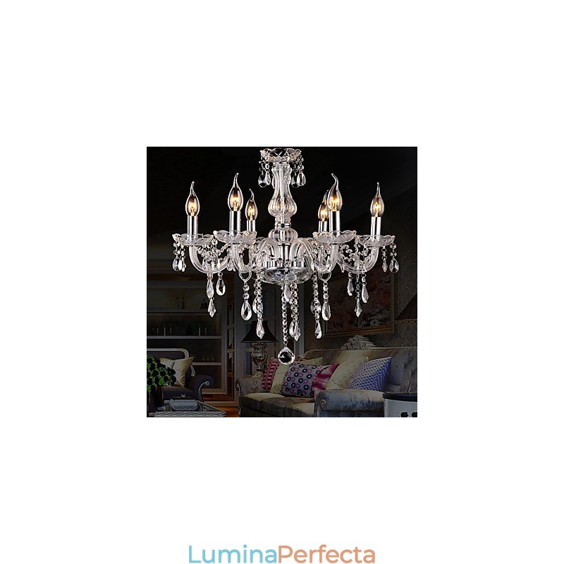 Candelabru din cristal galvanizat, clasic, clasic, de epocă
