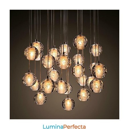 Lampă suspendată G4 Retroifit 3W Placare cu cromat Lampă suspendată modernă și contemporană