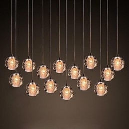 Lampă suspendată G4 Retroifit 3W Placare cu cromat Lampă suspendată modernă și contemporană