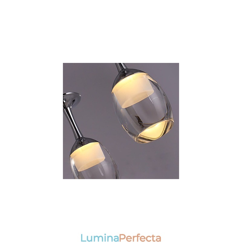 Lampe suspendate 3 lumini Placă spate lungă Modern Contemporan