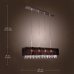 Modern Contemporan Insulă Crystal Altele Lampă suspendată din metal