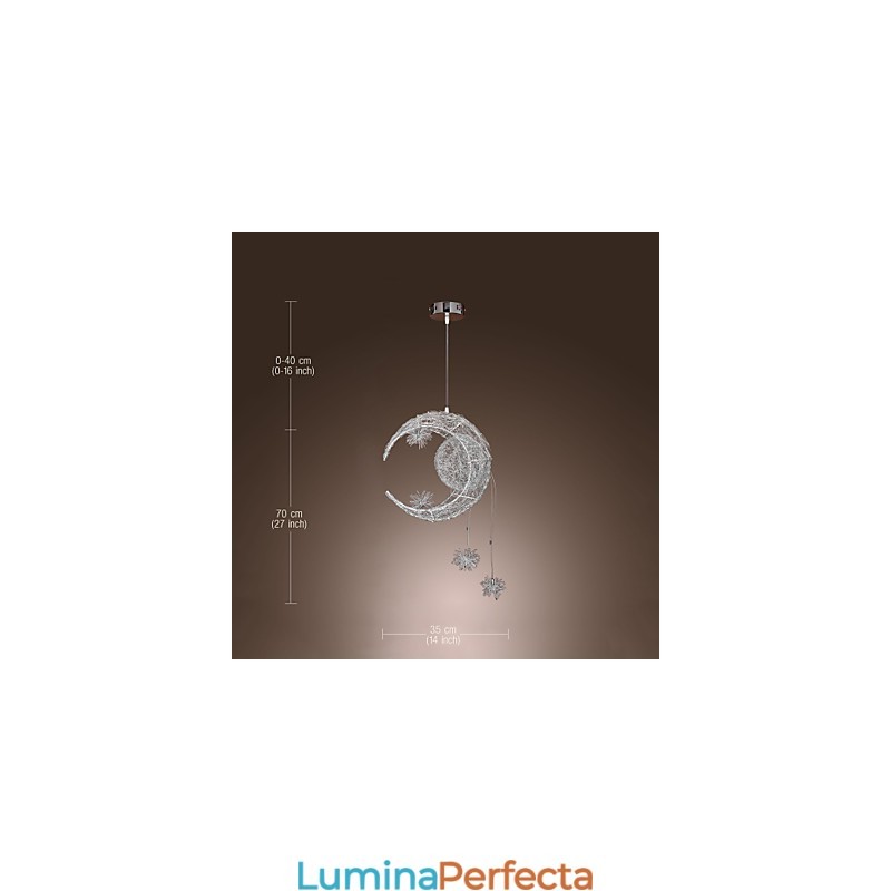 Lampă suspendată din metal galvanizat în stil modern și contemporan Globe