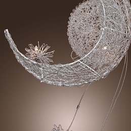 Lampă suspendată din metal galvanizat în stil modern și contemporan Globe