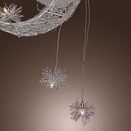 Lampă suspendată din metal galvanizat în stil modern și contemporan Globe