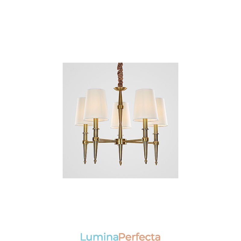 Familie de lumini suspendate cu design decorativ modern, alb pur, modern