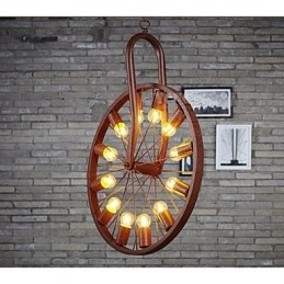 Pandantiv cu roți retro To do Vechea lampă industrială suspendată A