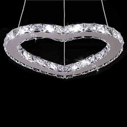 Candelabru contemporan modern din metal cromat din cristal