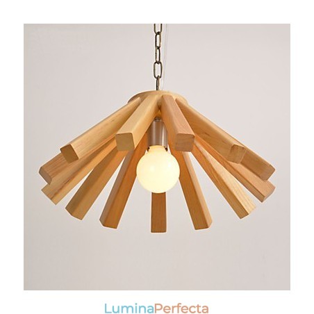 Lampă suspendată din lemn de bambus retro country Lampă suspendată din lemn de bambus retro country