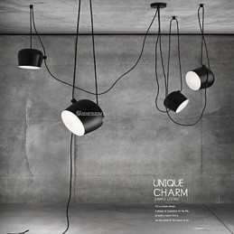 Lampă suspendată din metal cu pictură modernă contemporană
