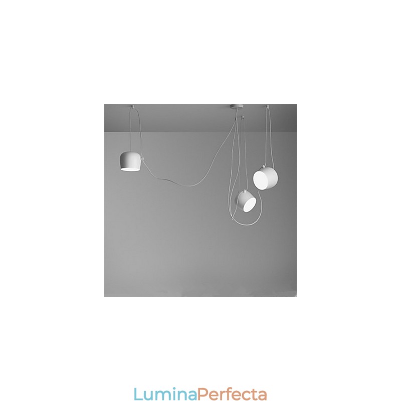 Lampă suspendată din metal cu pictură modernă contemporană
