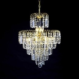 Candelabru de lux în stil european cu 6 lumini, în formă de coroană