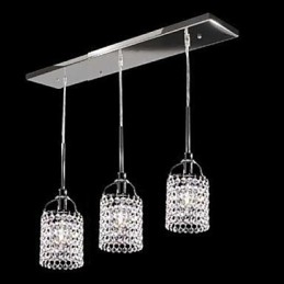 Lampă suspendată din metal cristal