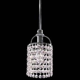 Lampă suspendată din metal cristal